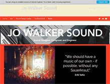 Tablet Screenshot of jowalkersound.co.uk